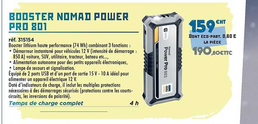 BOOSTER NOMAD POWER PRO 801