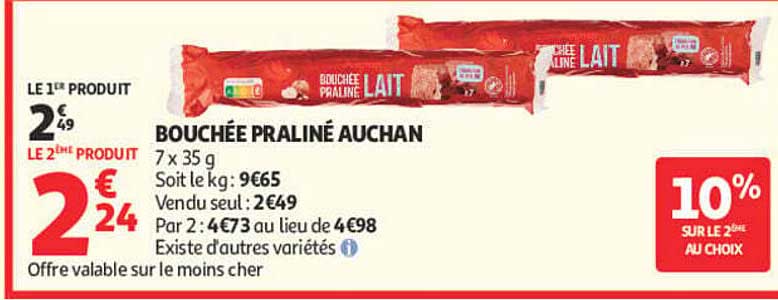 BOUCHÉE PRALINÉ AUCHAN