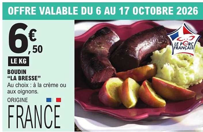BOUDIN "LA BRESSE"
