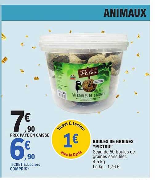 BOULES DE GRAINES “PICTOU”