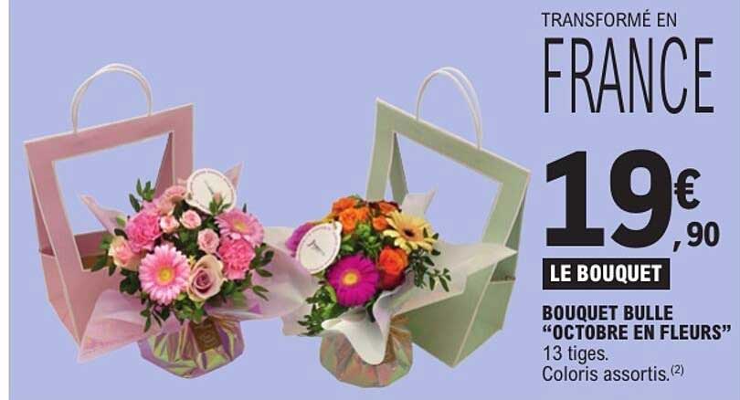 BOUQUET BULLE “OCTOBRE EN FLEURS”