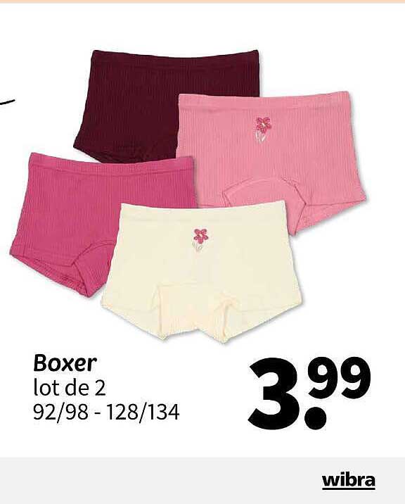 Boxer lot de 2 92/98 - 128/134