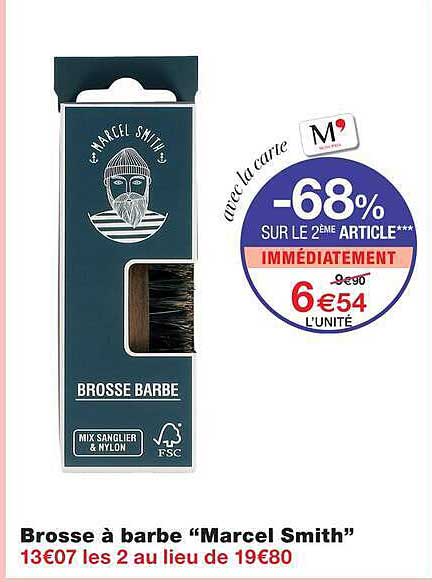 Brosse à barbe “Marcel Smith”