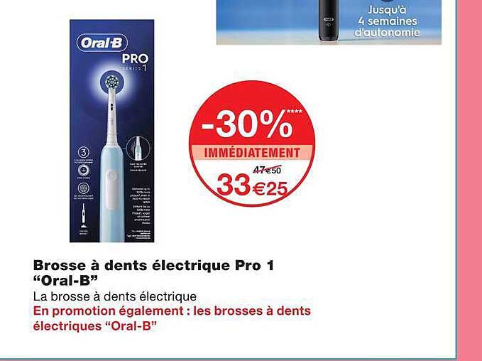 Brosse à dents électrique Pro 1 “Oral-B”