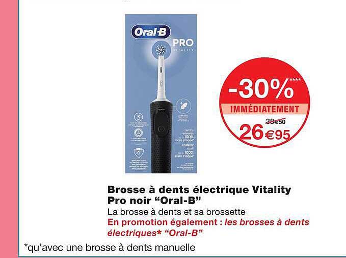 Brosse à dents électrique Vitality Pro noir “Oral-B”