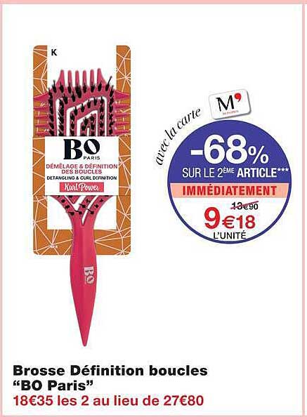 Brosse Définition boucles “BO Paris”