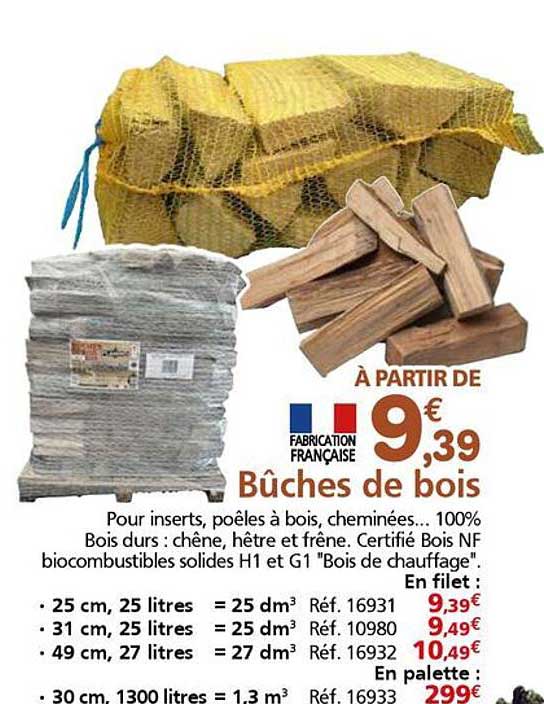 Bûches de bois