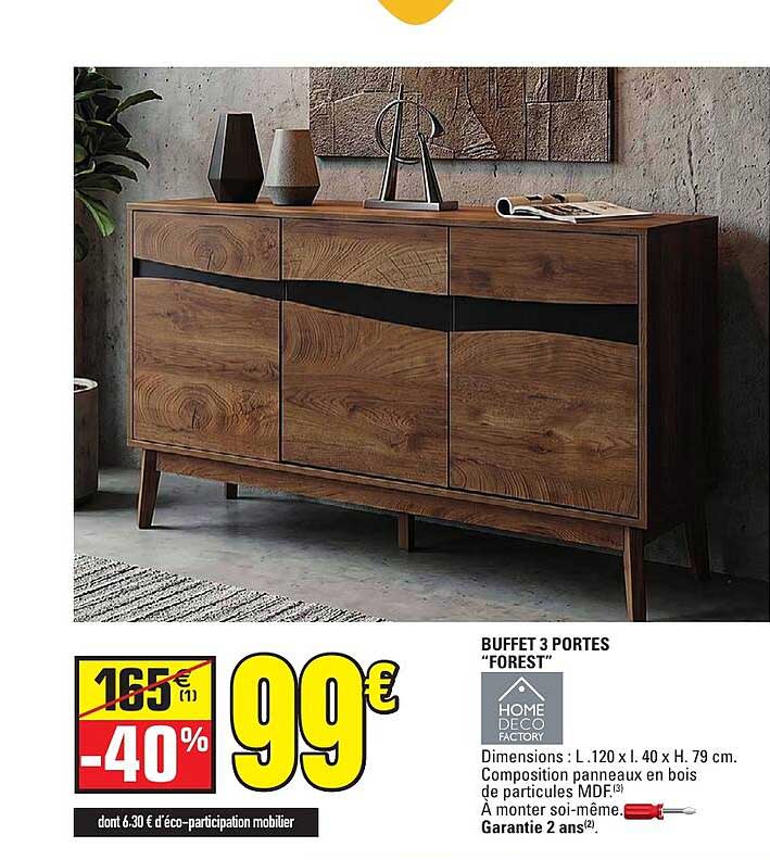 BUFFET 3 PORTES "FOREST"