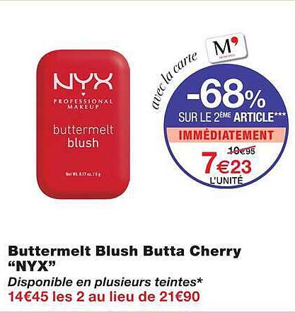 Buttermelt Blush Butta Cherry “NYX”