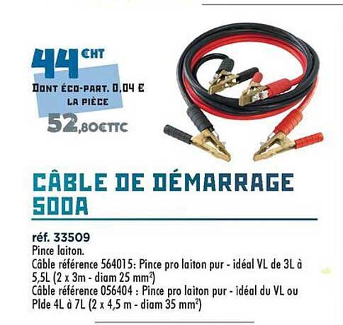 CÂBLE DE DÉMARRAGE 50DA