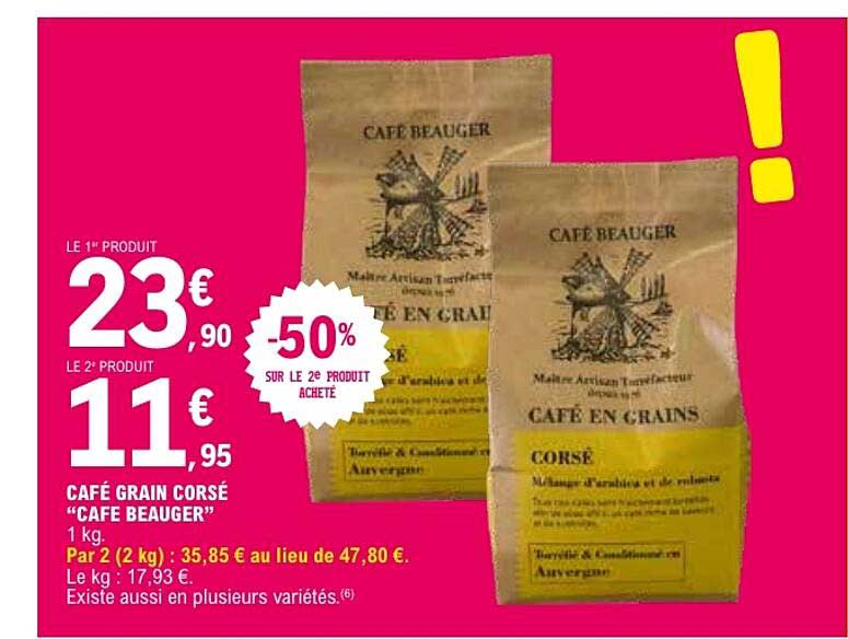 CAFÉ GRAIN CORSE “CAFE BEAUGER”