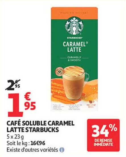 CAFÉ SOLUBLE CARAMEL LATTE STARBUCKS