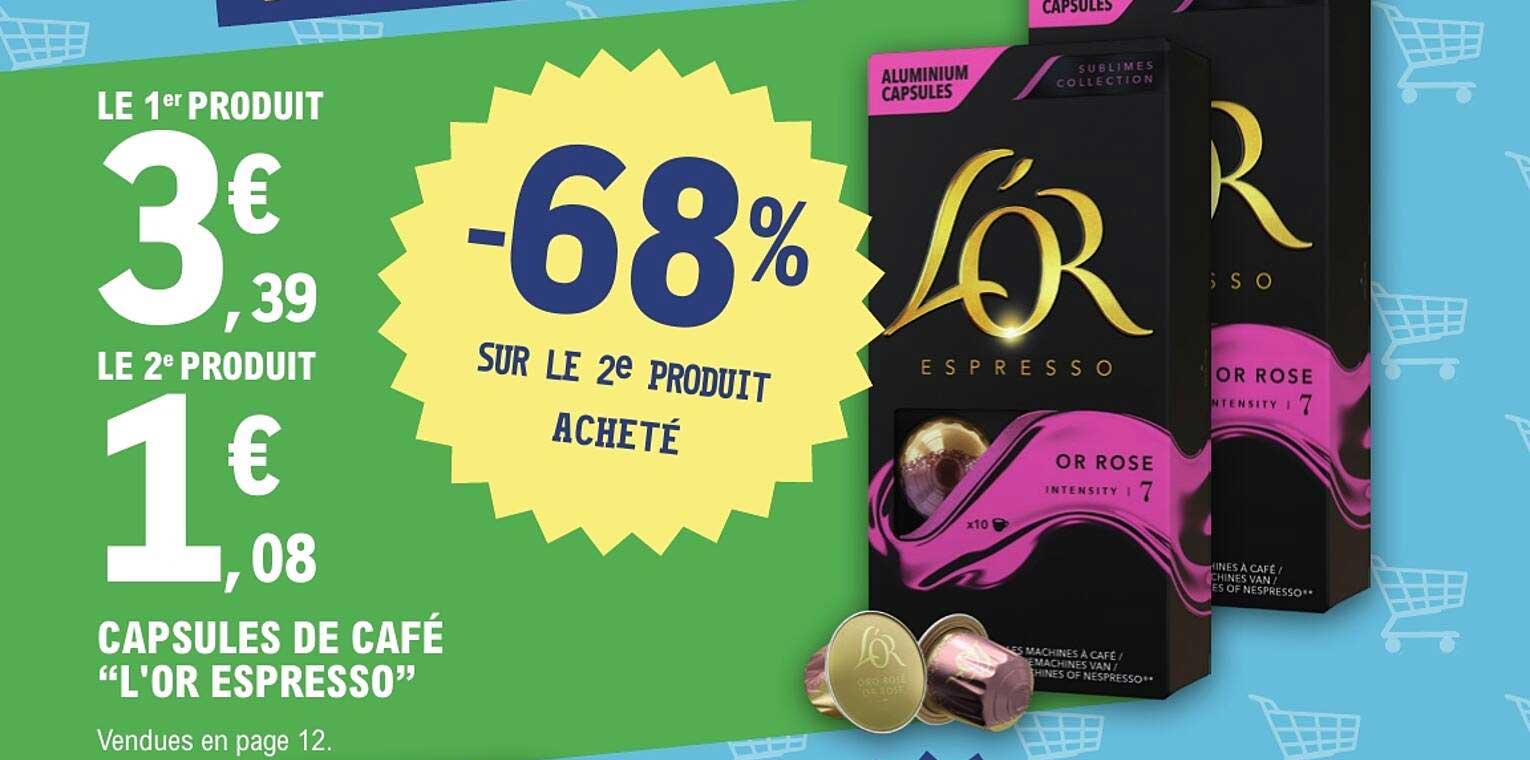 CAPSULES DE CAFÉ “L'OR ESPRESSO”