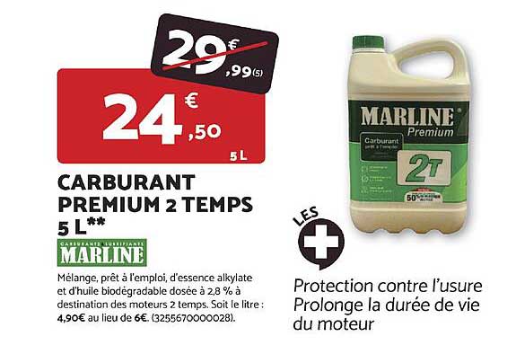 CARBURANT PREMIUM 2 TEMPS 5 L