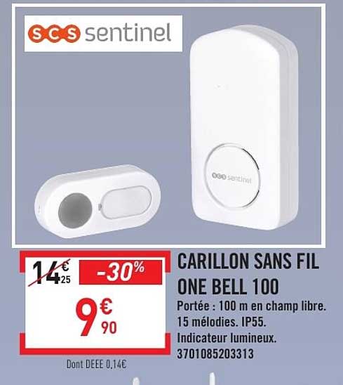 CARILLON SANS FIL ONE BELL 100