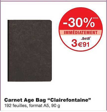 Carnet Age Bag “Clairefontaine”