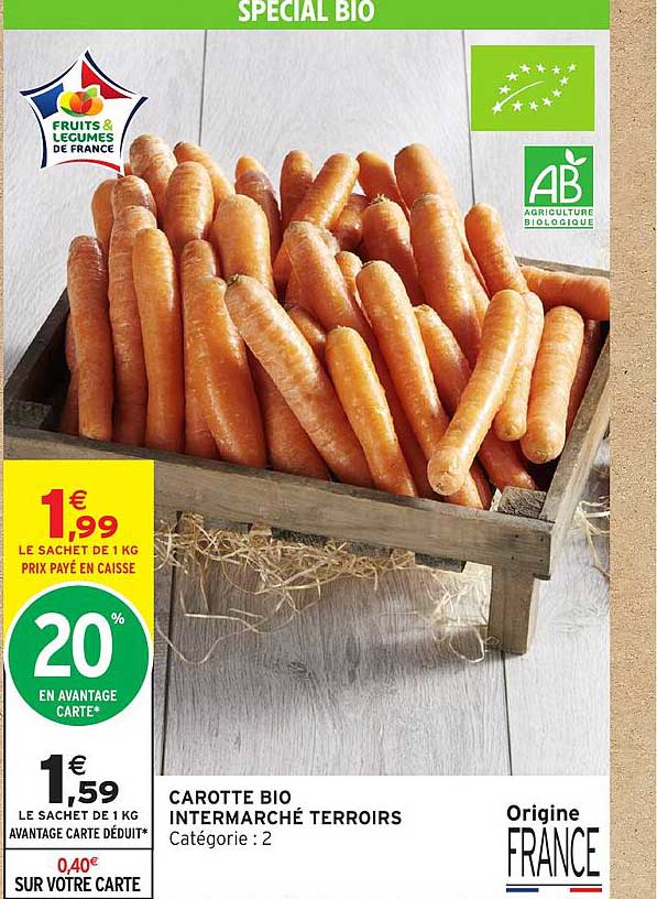 CAROTTE BIO INTERMARCHÉ TERROIRS