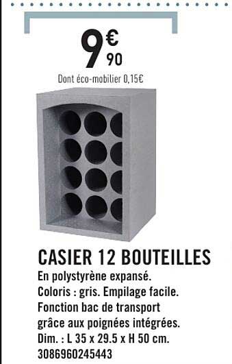 CASIER 12 BOUTEILLES