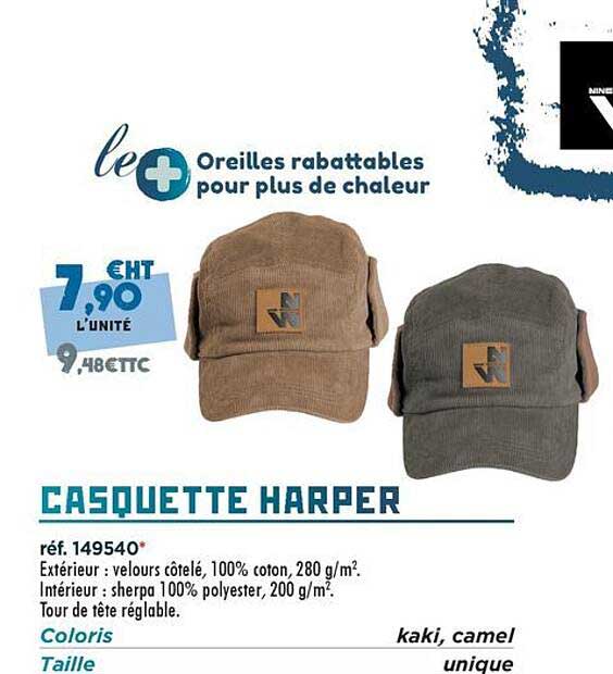 CASQUETTE HARPER