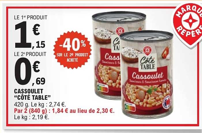 Cassoulet “CÔTÉ TABLE”