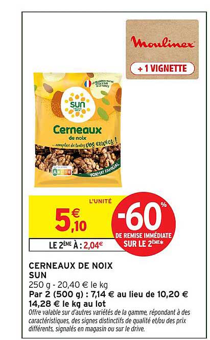 CERNEAUX DE NOIX SUN