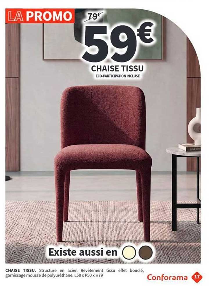 CHAISE TISSU