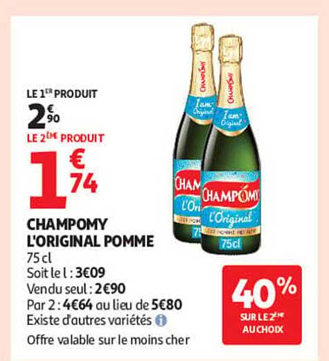 CHAMPOMY L'ORIGINAL POMME 75 cl