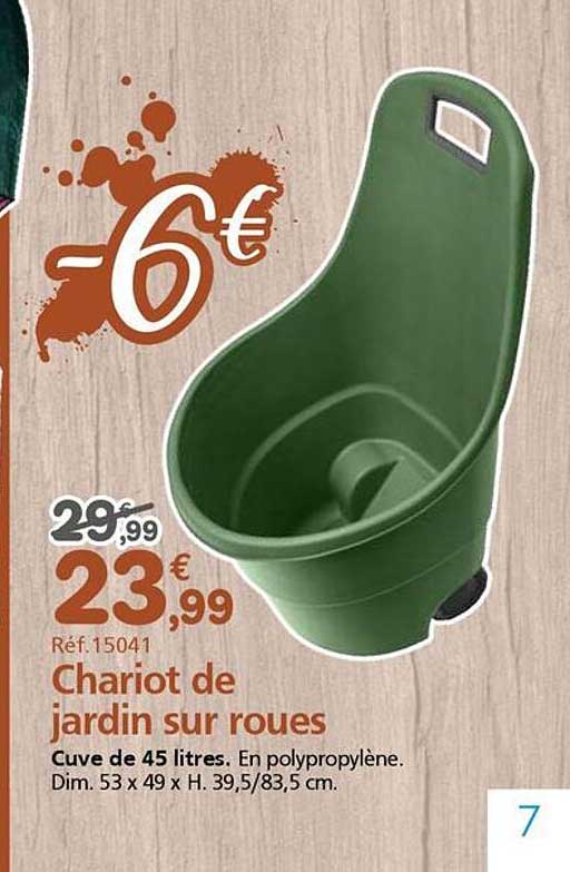Chariot de jardin sur roues