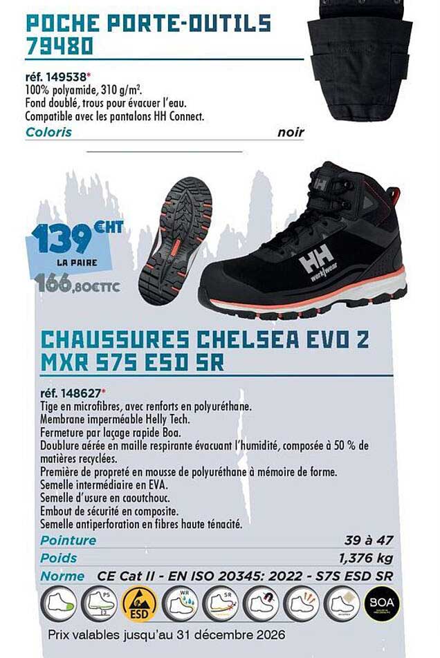 CHAUSSURES CHELSEA EVO 2 MXR S75 ESD SR
