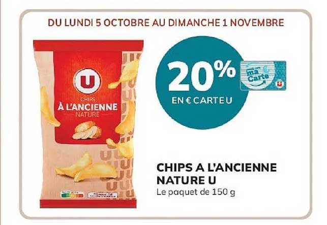 CHIPS A L'ANCIENNE NATURE U