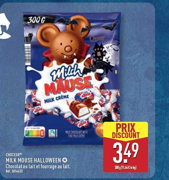 CHOCEUR® MILK MOUSE HALLOWEEN