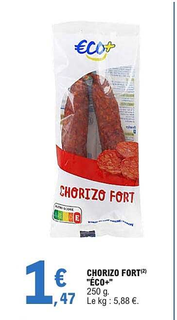 CHORIZO FORT(2) "ÉCO+" 250 g
