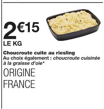 Choucroute cuite au riesling