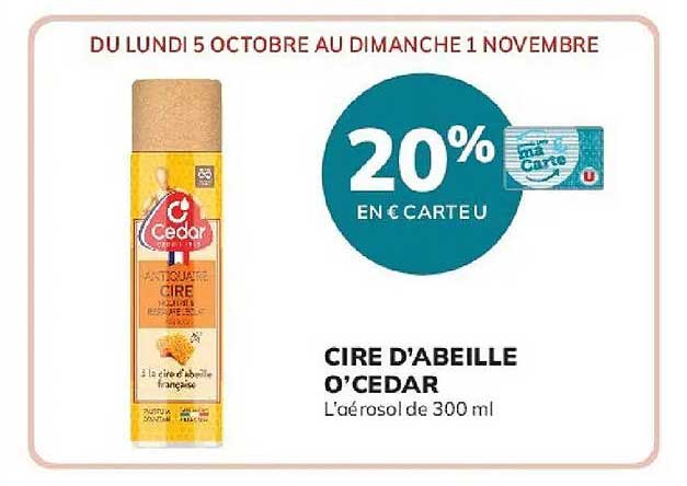 CIRE D'ABEILLE O'CEDAR