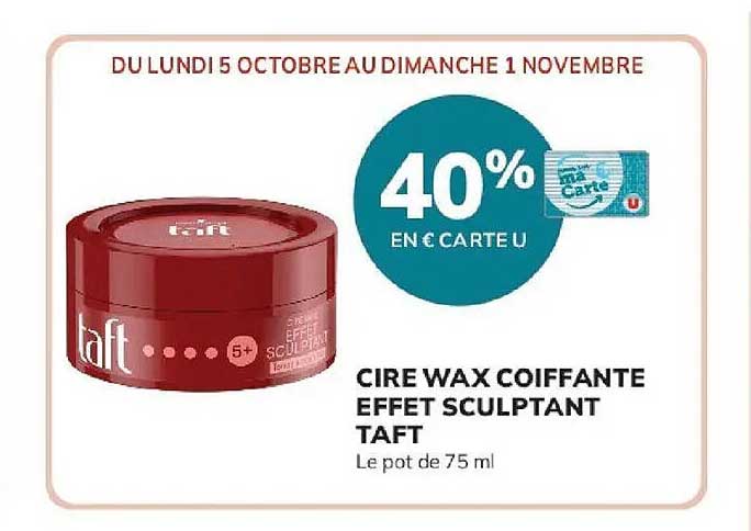 CIRE WAX COIFFANTE EFFET SCULPTANT TAFT