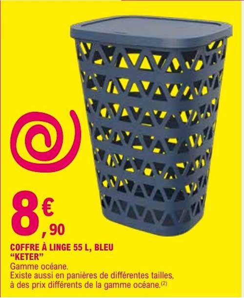 COFFRE À LINGE 55 L, BLEU “KETER”