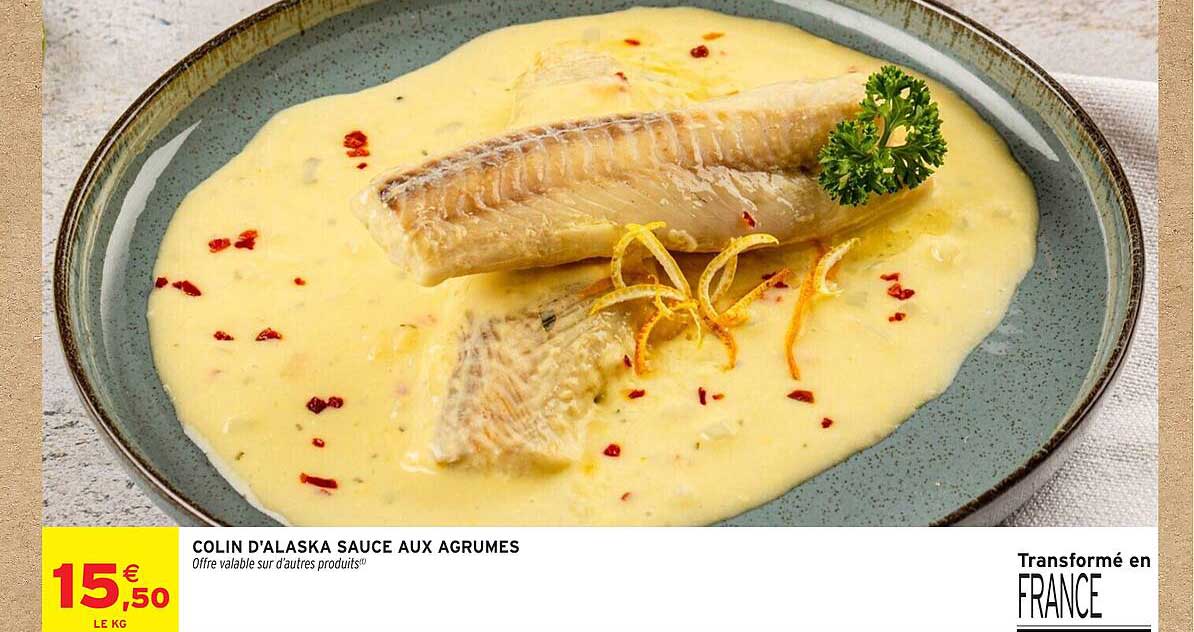 COLIN D'ALASKA SAUCE AUX AGRUMES
