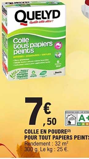 COLLE EN POUDRE(2) POUR TOUT PAPIERS PEINTS