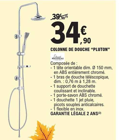 COLONNE DE DOUCHE “PLUTON”