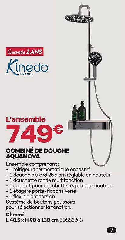 COMBINÉ DE DOUCHE AQUANOVA