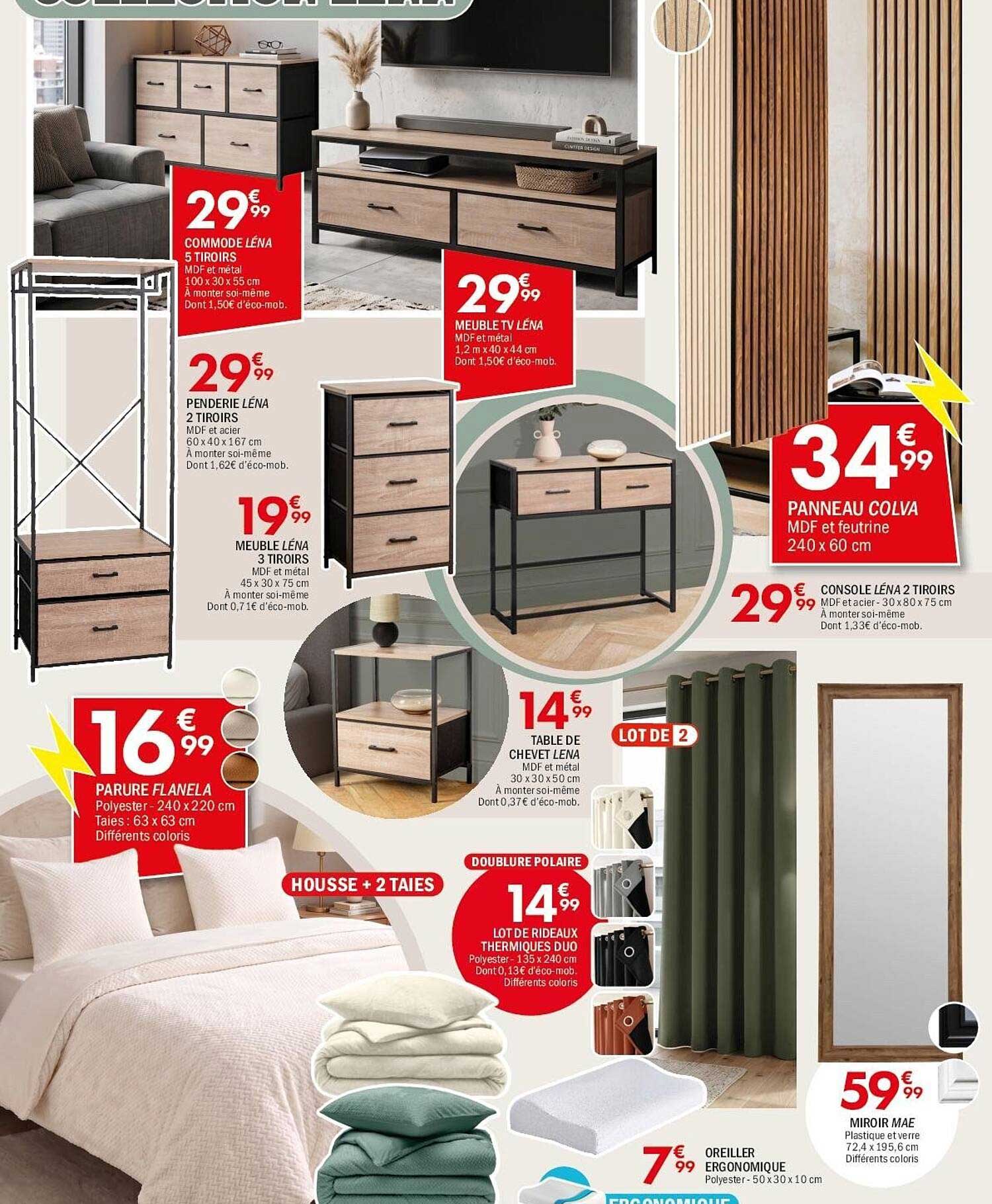COMMODE LÉNA 5 TIROIRS