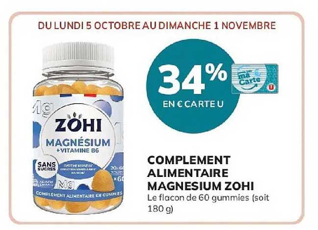 COMPLEMENT ALIMENTAIRE MAGNESIUM ZOHI