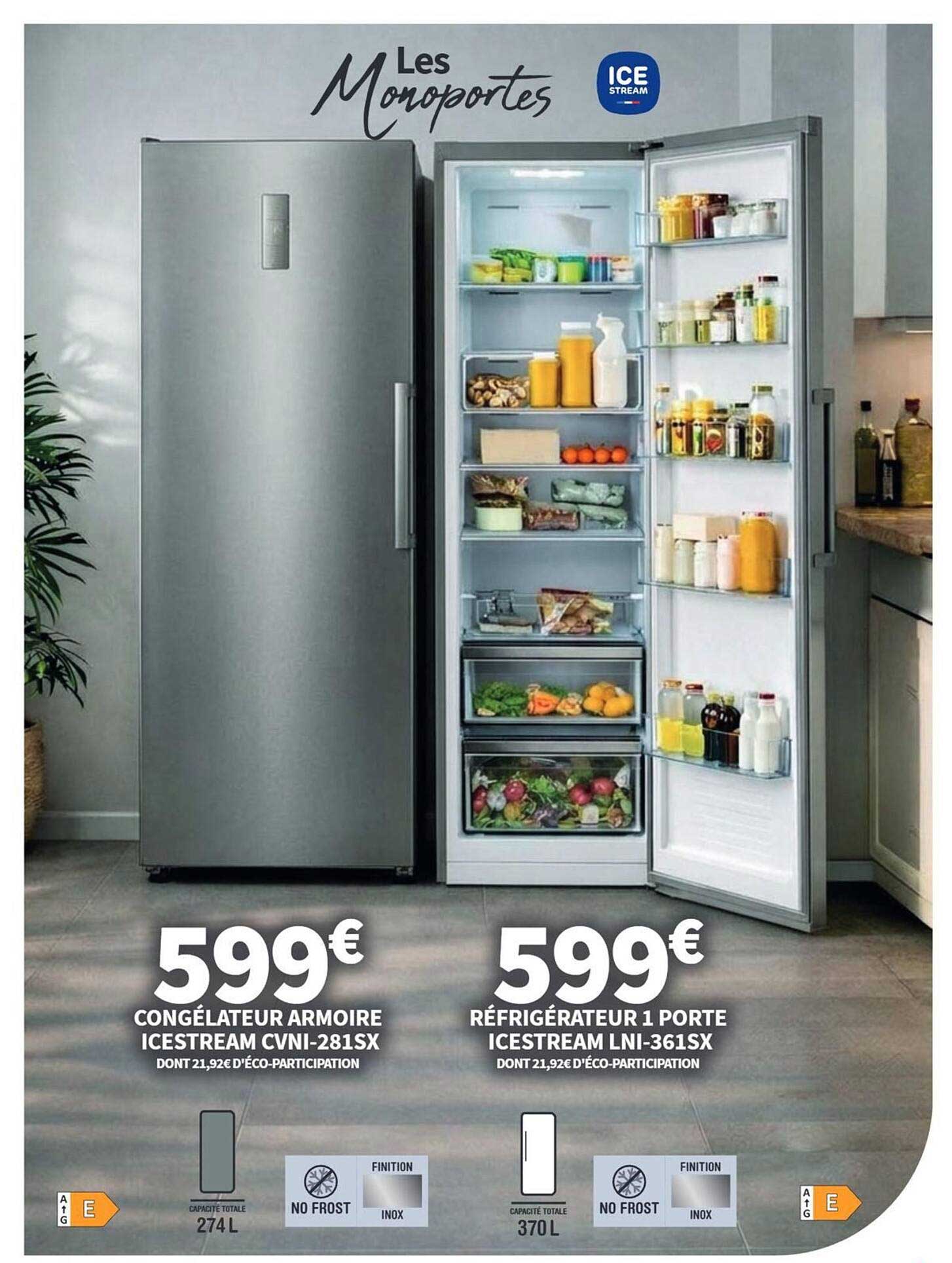 Congélateur armoire ICESTREAM CVNI-281SX