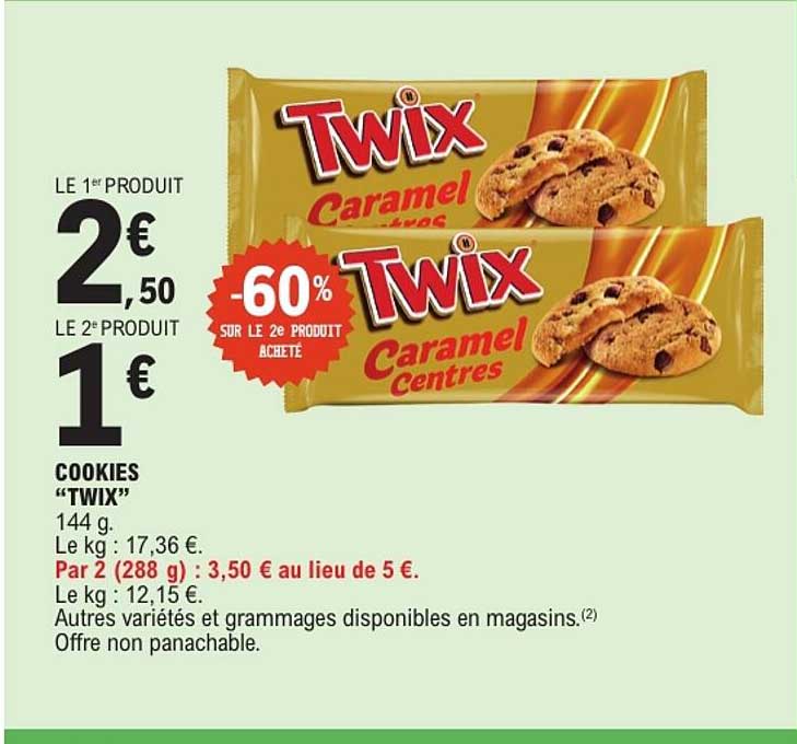 COOKIES “TWIX” 144 g
