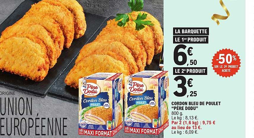 CORDON BLEU DE POULET “PÈRE DODU”