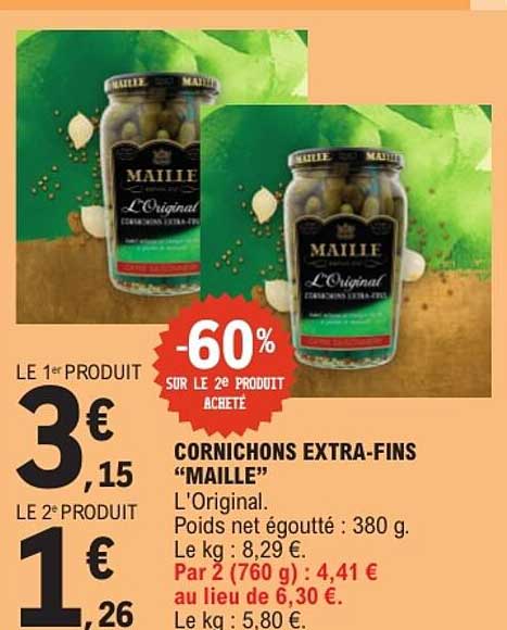 CORNICHONS EXTRA-FINS "MAÏLLE"