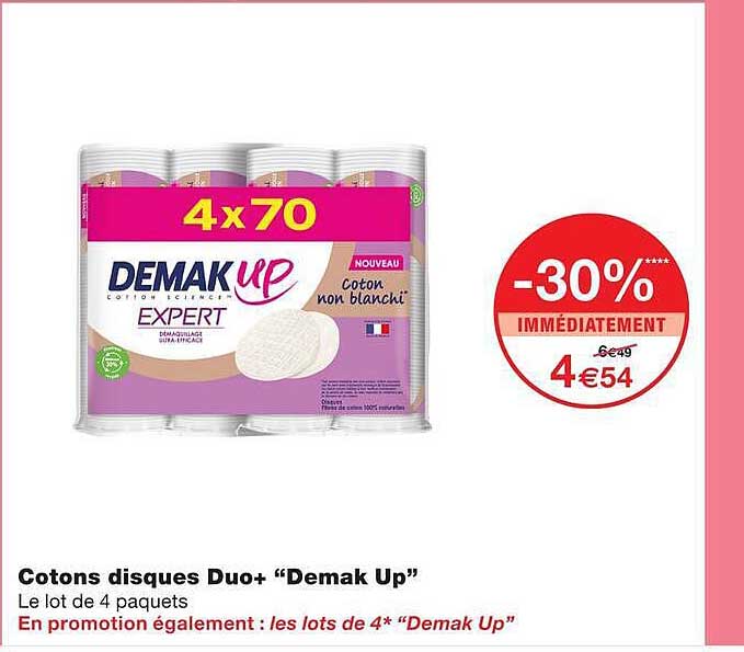 Cotons disques Duo+ “Demak Up”