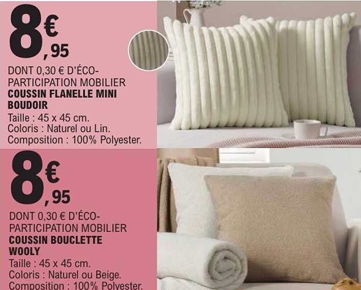 COUSSIN FLANELLE MINI BOUDOIR
