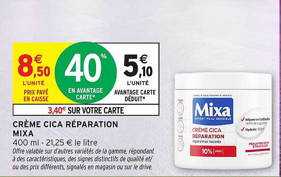 CRÈME CICA RÉPARATION MIXA