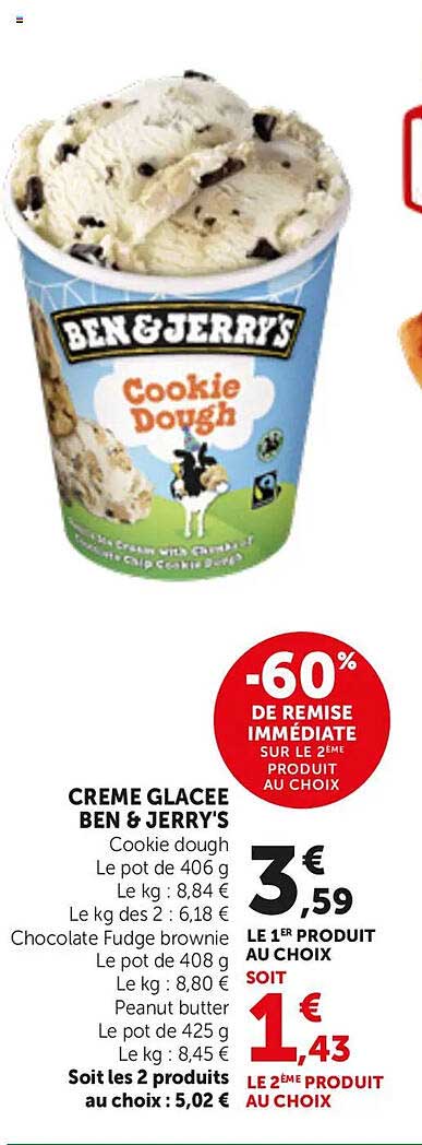 CREME GLACEE BEN & JERRY'S